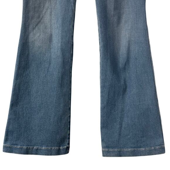 Spanx Shaping EveryWear Flare Jeans Pull On Denim Blue Size L *EUC - Picture 8 of 13
